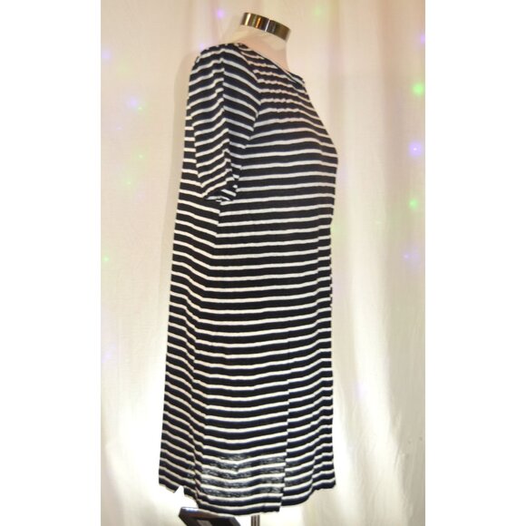 Eileen Fisher Black/ White Striped Dress size S - Picture 2 of 4